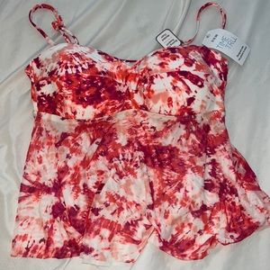 Brand new with tags swim suit top . Size 12-14